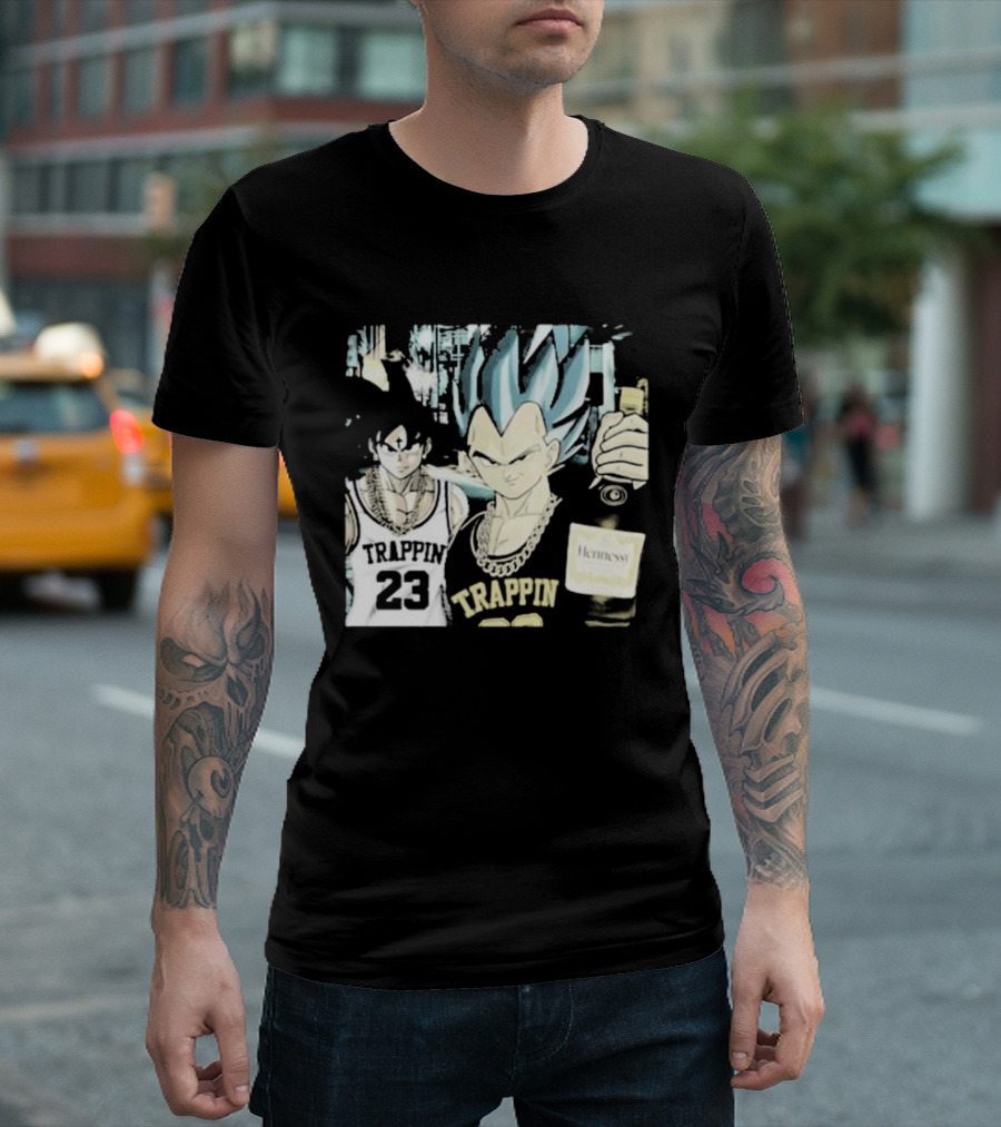 Goku Vegeta Trappin 23 Hennessy Streetwear T-Shirt