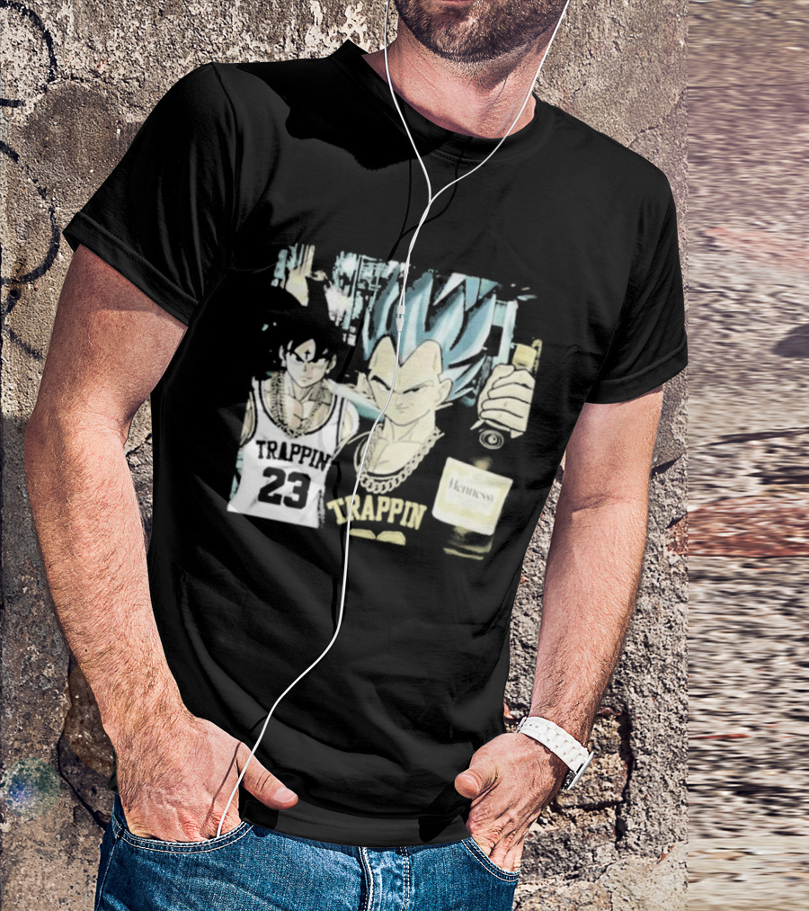 Goku Vegeta Trappin 23 Hennessy Streetwear T-Shirt