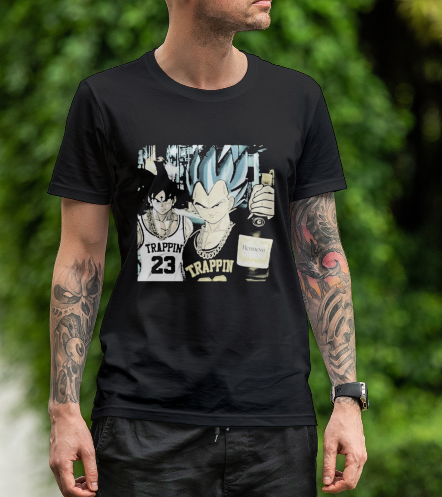 Goku Vegeta Trappin 23 Hennessy Streetwear T-Shirt