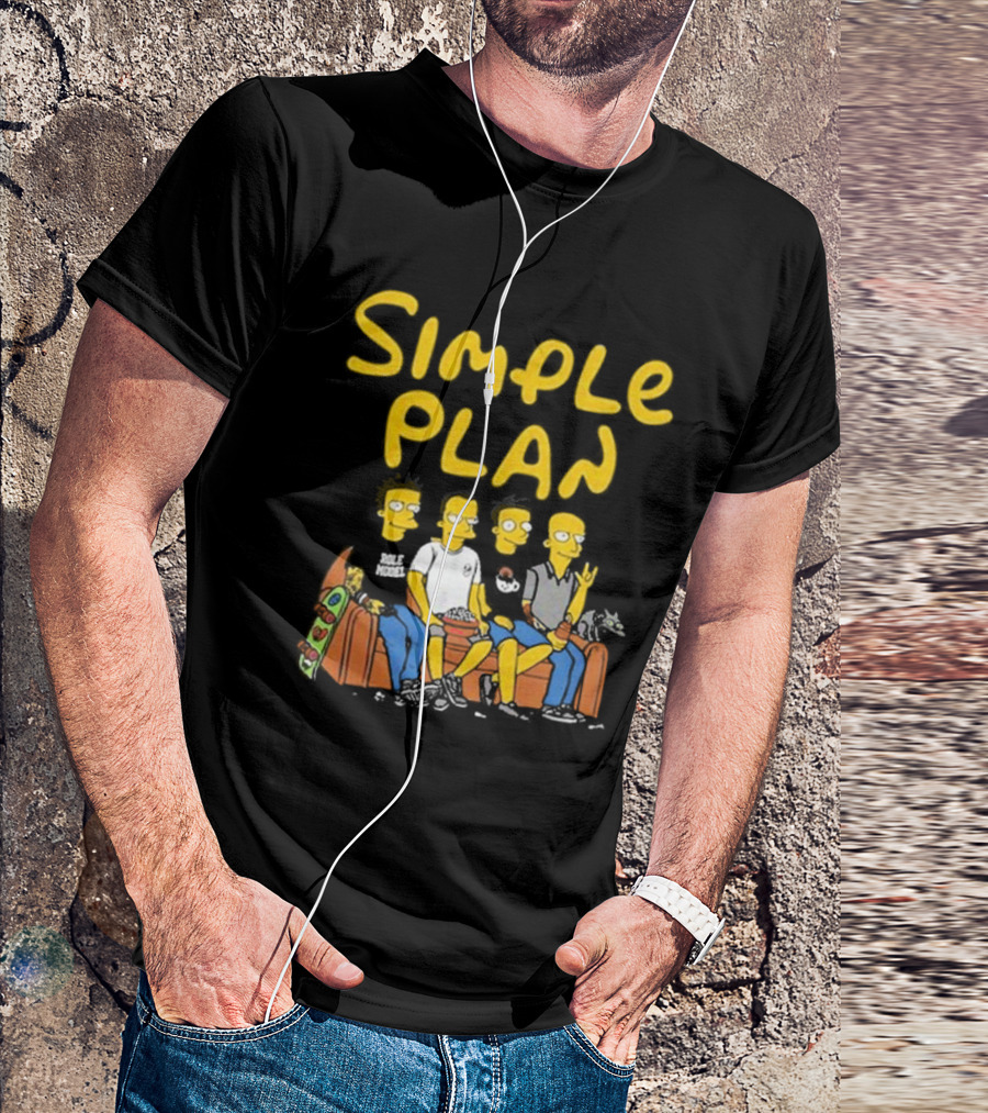Simple Plan Cartoon Band North American Tour T-Shirt