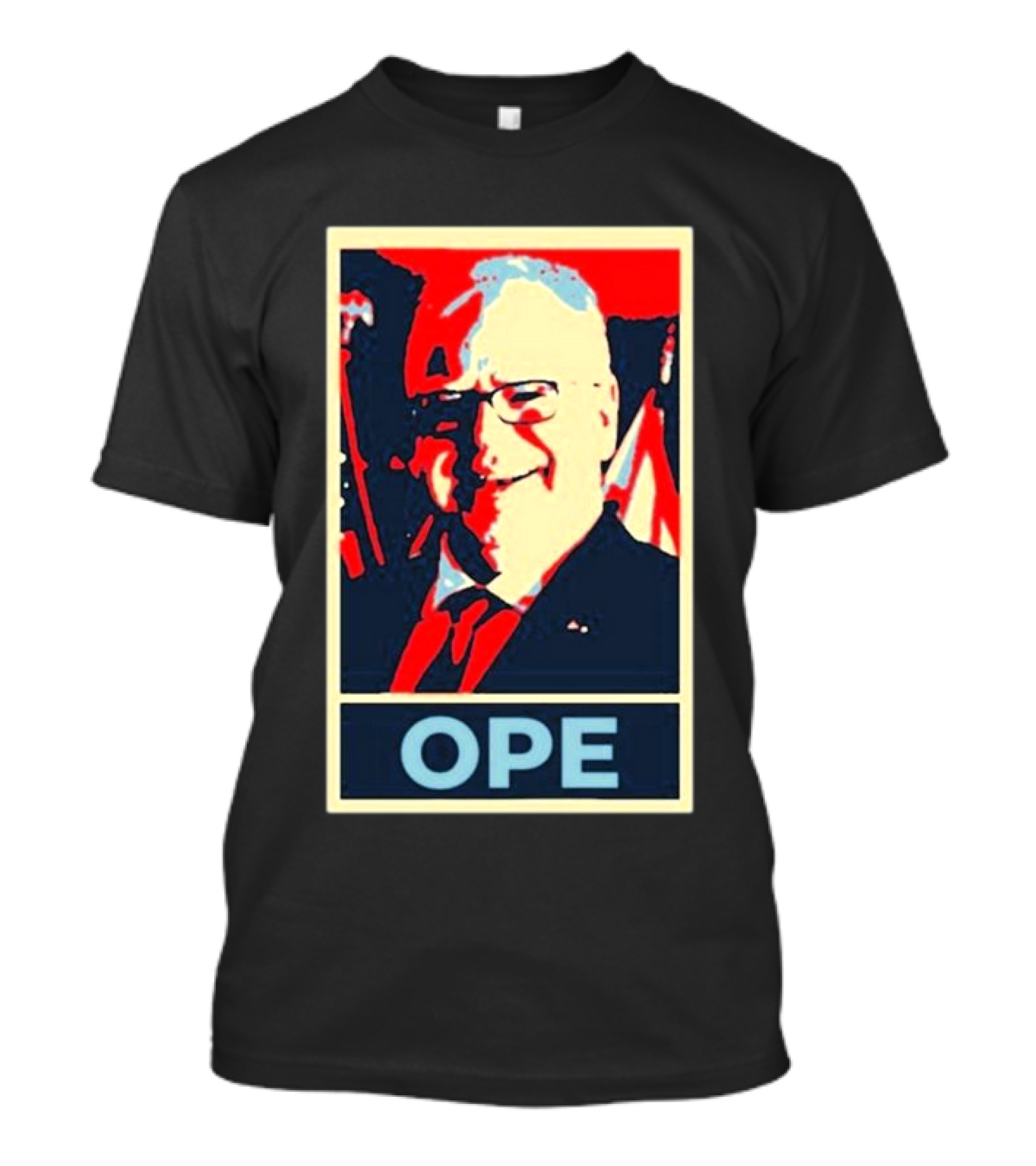 Minnesota Harris Walz Ope Hope Retro Style Image T-Shirt