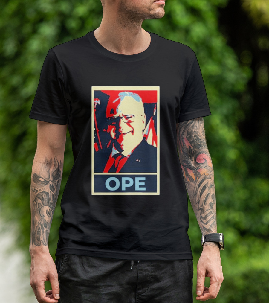 Minnesota Harris Walz Ope Hope Retro Style Image T-Shirt
