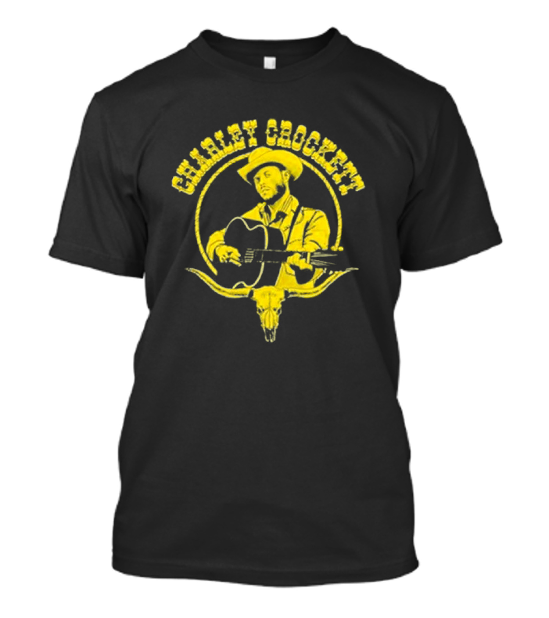 Charley Crockett The Longhorn 2024 Cowboy Guitar Texas Skull T-Shirt