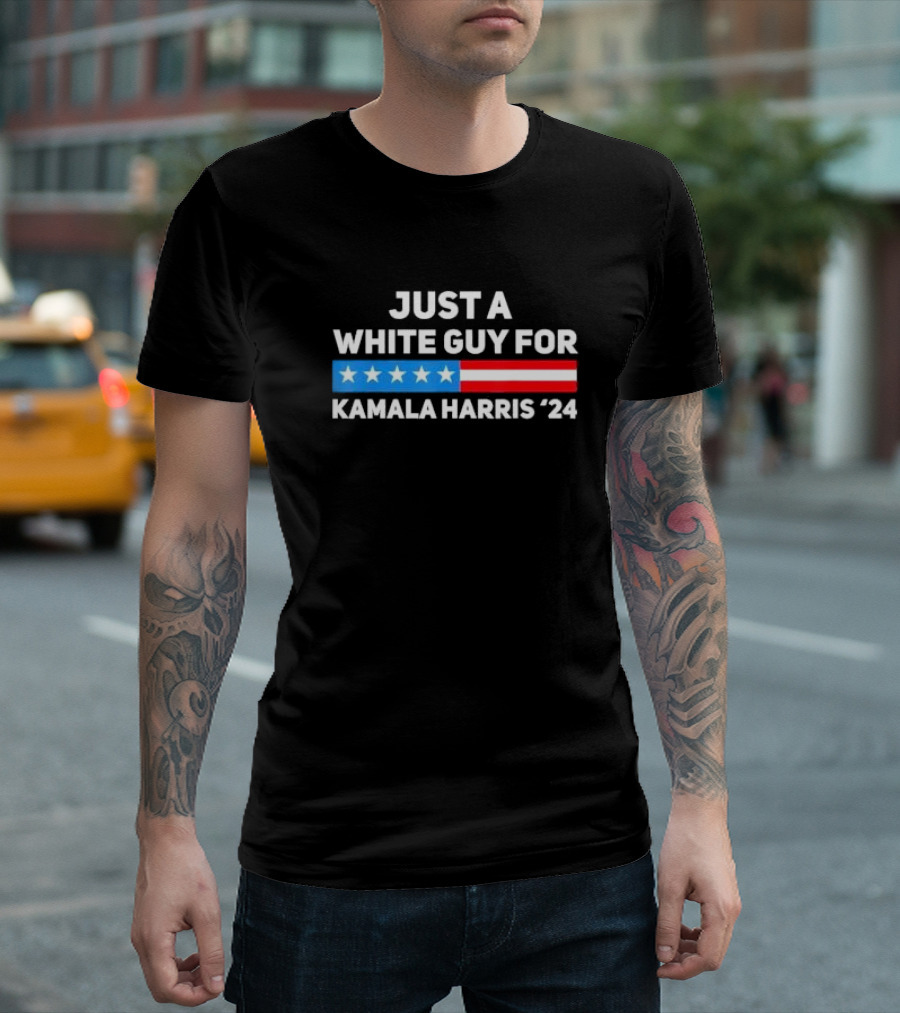 Just a White Guy for Kamala Harris 2024 T-Shirt