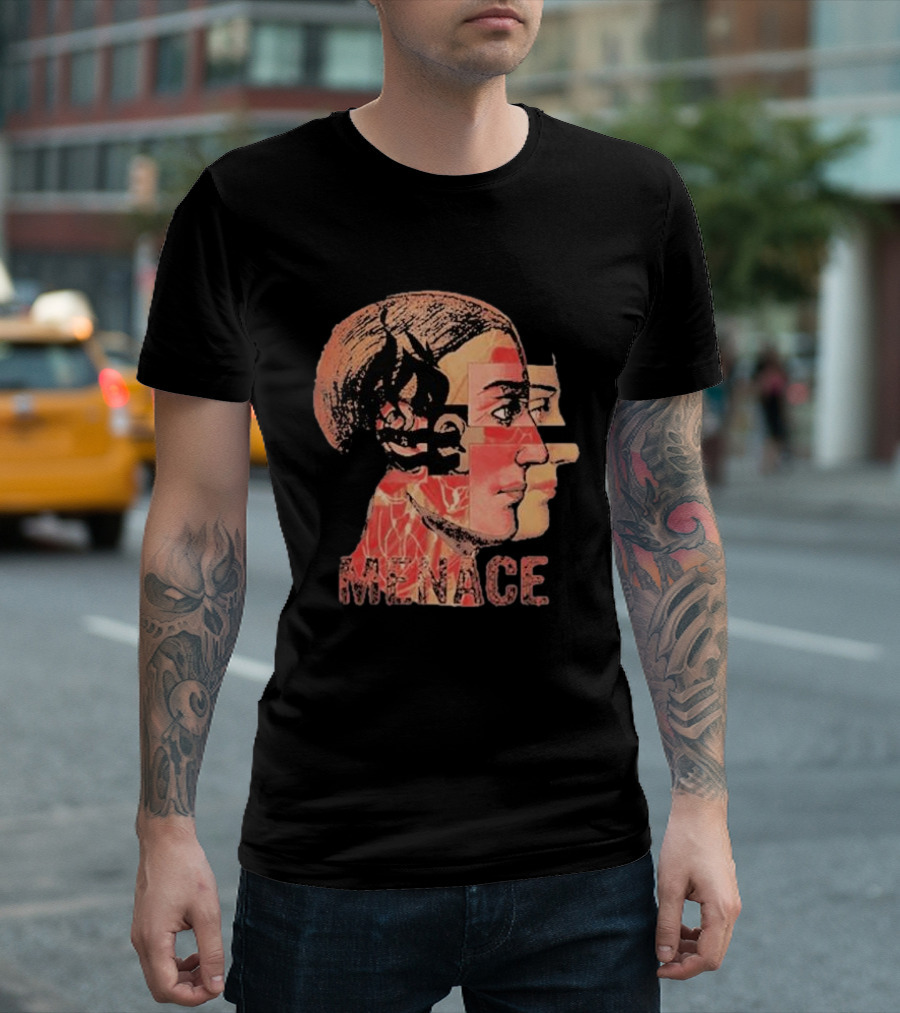 Menace Hot Water Music Dual Profile Head T-Shirt