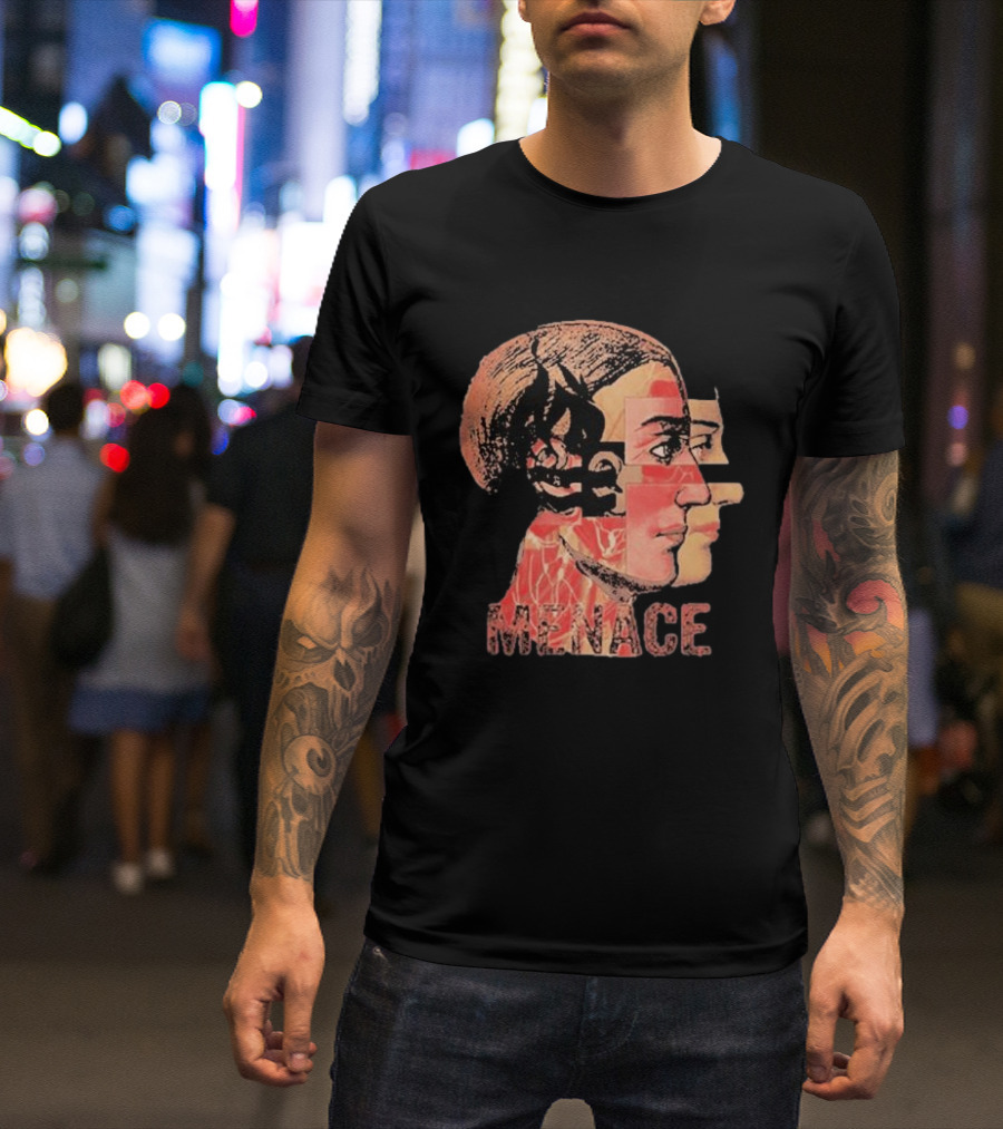 Menace Hot Water Music Dual Profile Head T-Shirt