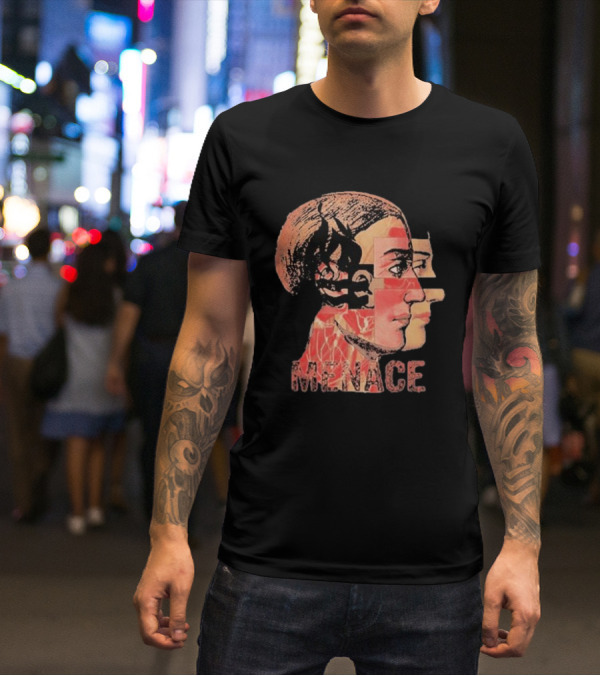 Menace Hot Water Music Dual Profile Head T-Shirt