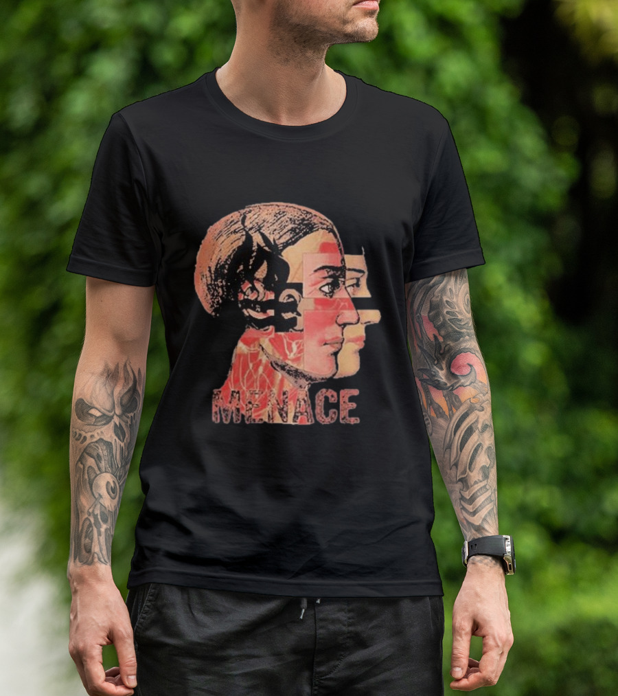 Menace Hot Water Music Dual Profile Head T-Shirt