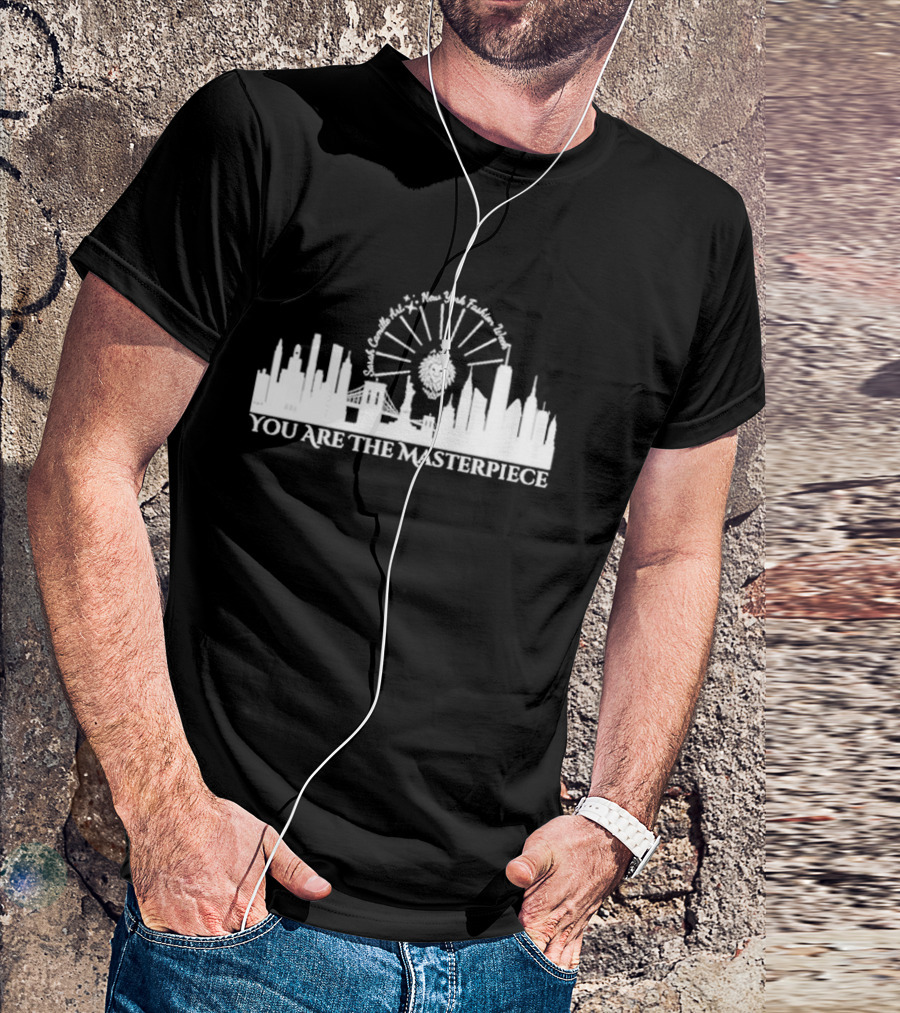 You Are The Masterpiece Sarah Camille Art New York Fashion Week Skyline Lion T-Shirt