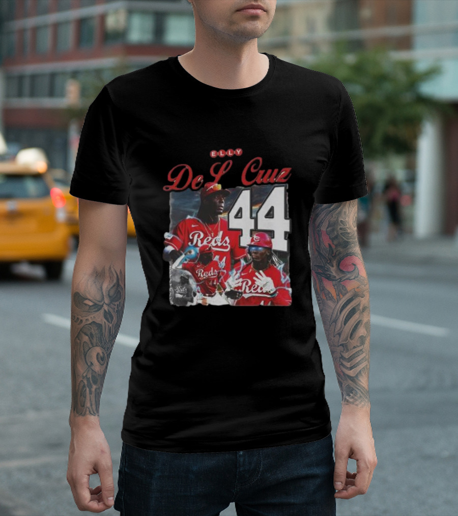 Elly De La Cruz Reds 44 Cincinnati Baseball Electricidad T-Shirt