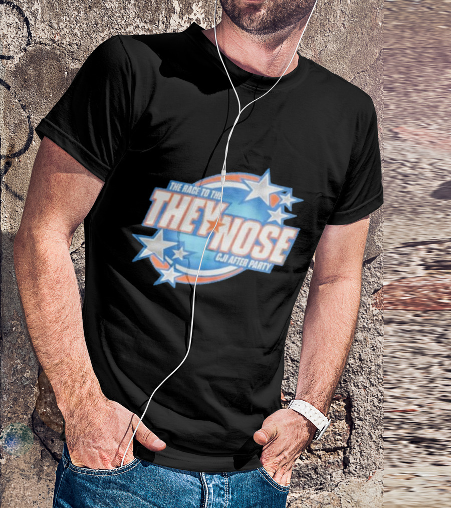 The Race To The They Nose Cji After Party Stars And Swirls T-Shirt