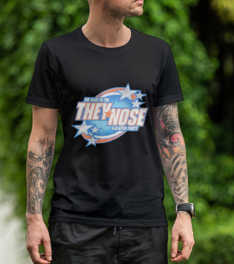 The Race To The They Nose Cji After Party Stars And Swirls T-Shirt