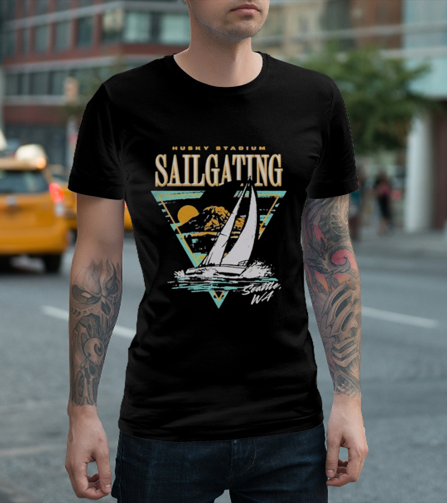 Husky Stadium Sailgating Seattle WA T-Shirt