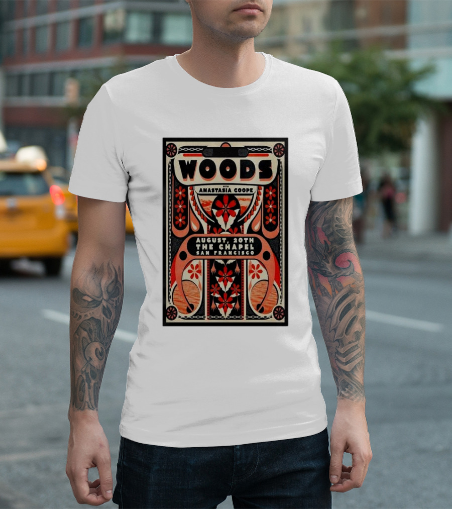 WOODS With Anastasia Coope August 20th The Chapel San Francisco T-Shirt