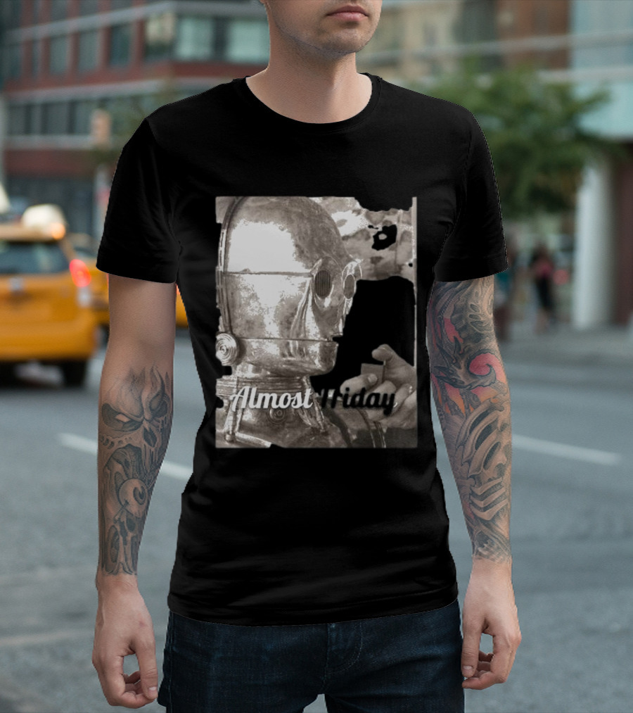 Almost Friday Star Wars C-3PO Smoking T-Shirt