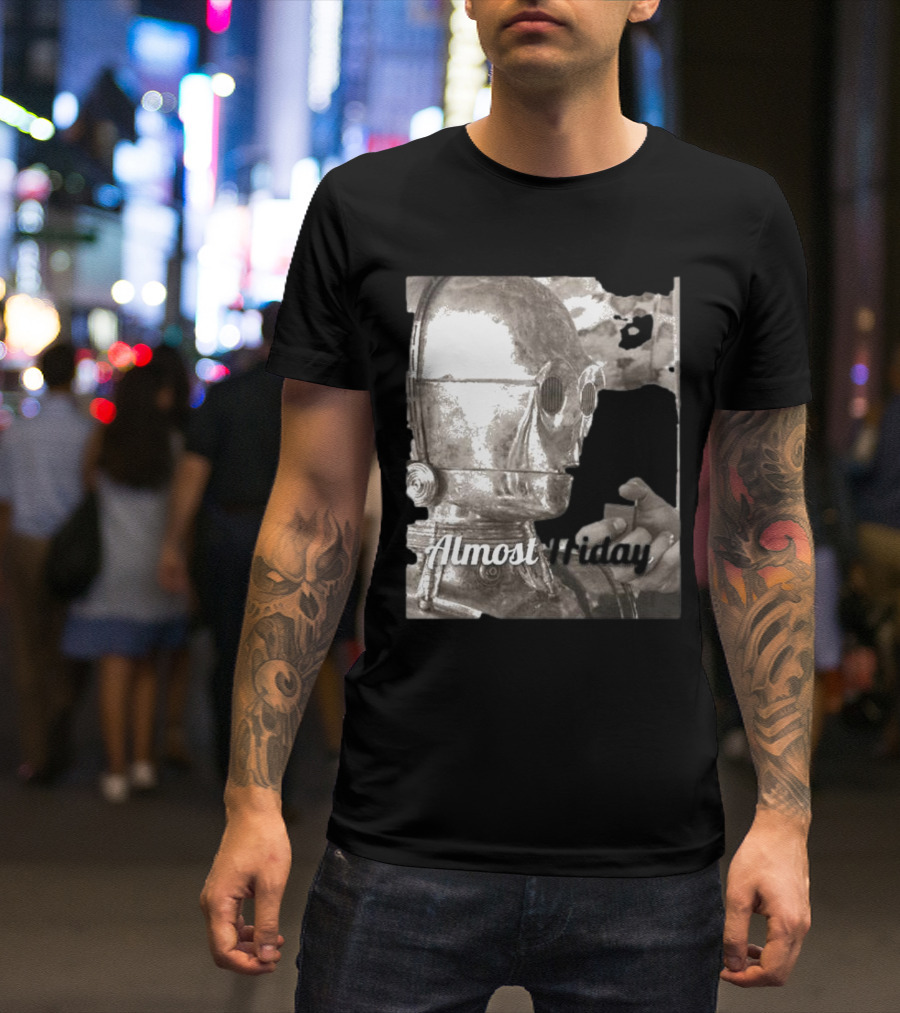Almost Friday Star Wars C-3PO Smoking T-Shirt