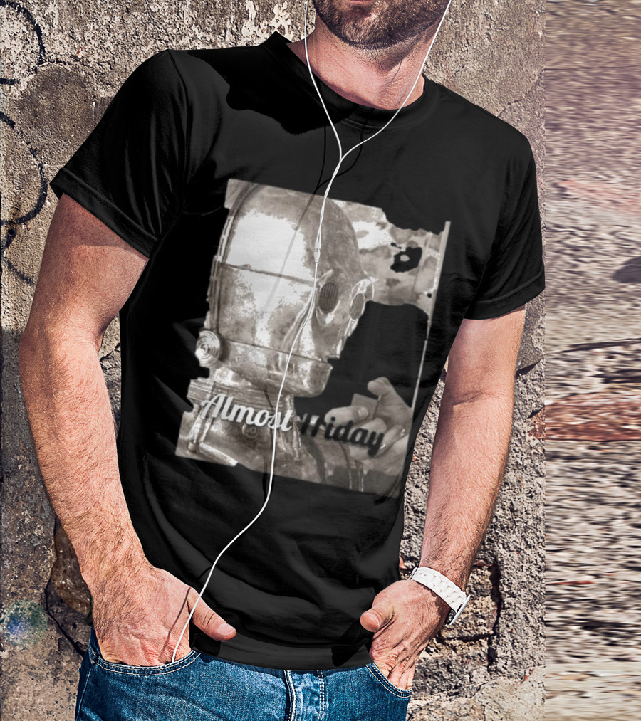 Almost Friday Star Wars C-3PO Smoking T-Shirt