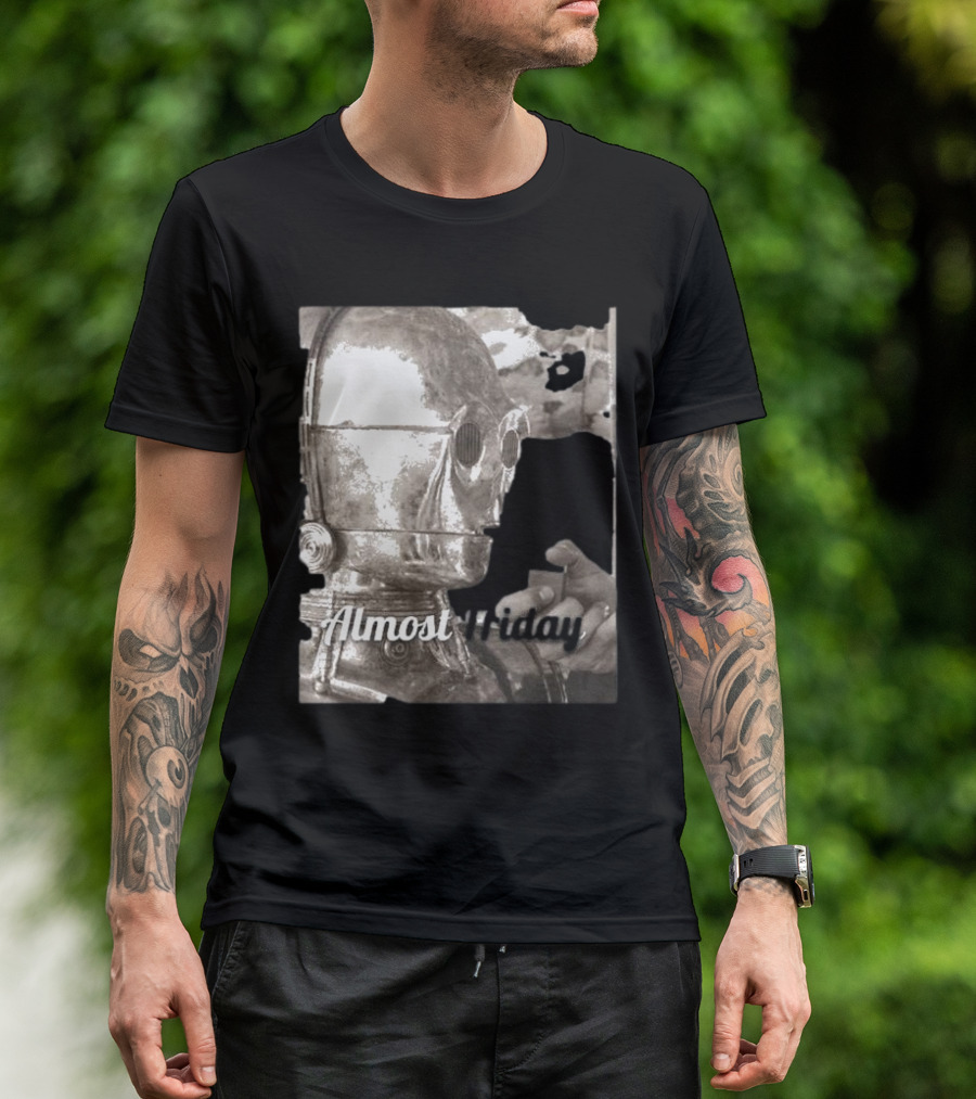 Almost Friday Star Wars C-3PO Smoking T-Shirt