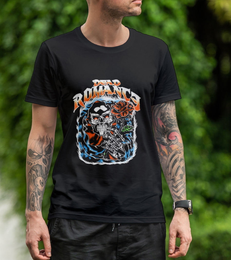 DEAD ROMANCE Skull Rose T-Shirt