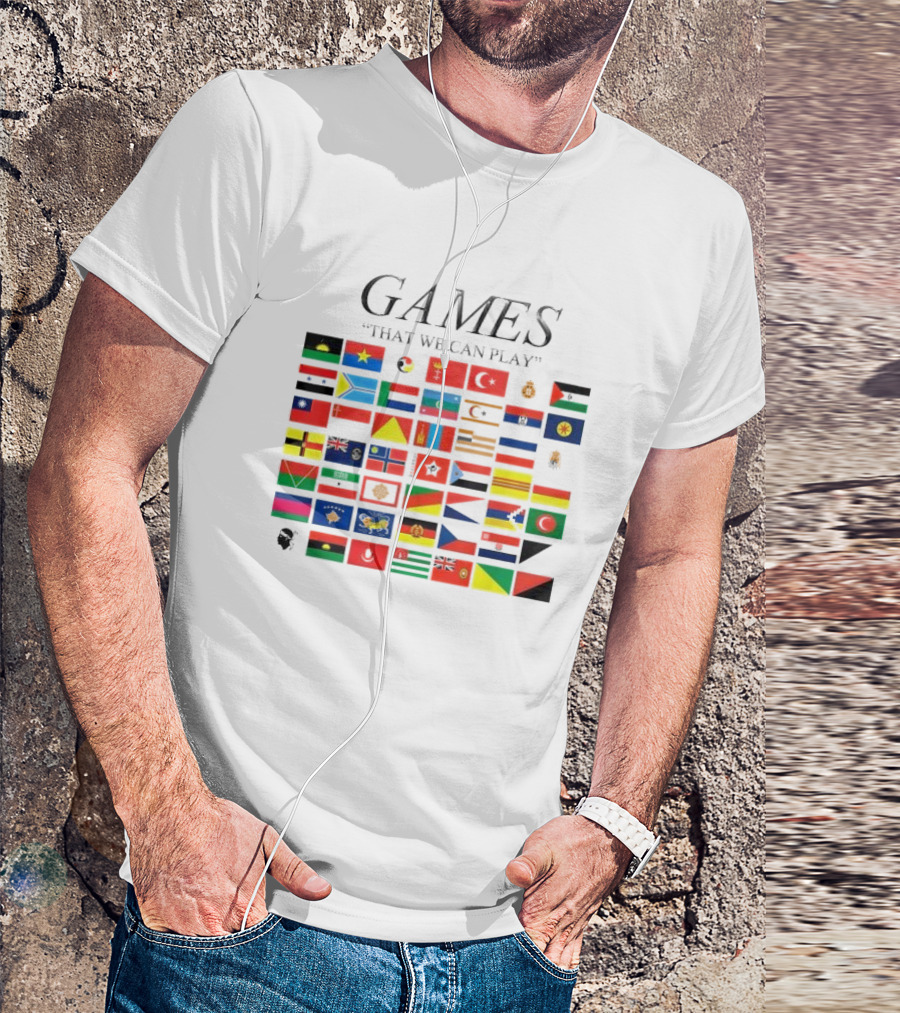 Games That We Can Play Flags Icons Collection T-Shirt