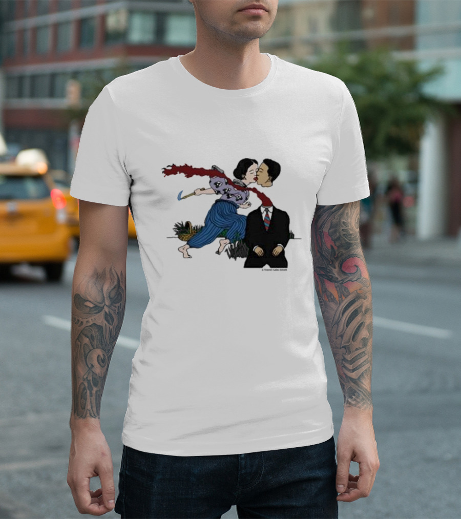 Geordie Greep The New Sound Kiss and Scarf Metaphor T-Shirt