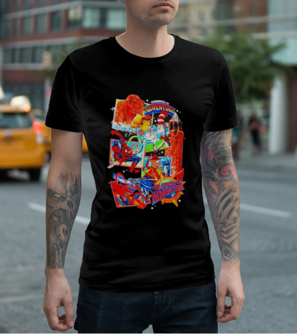 Experience The Adventure Islands Of Adventure 25 Years With Spider-Man, Jurassic Park, Cat In The Hat T-Shirt