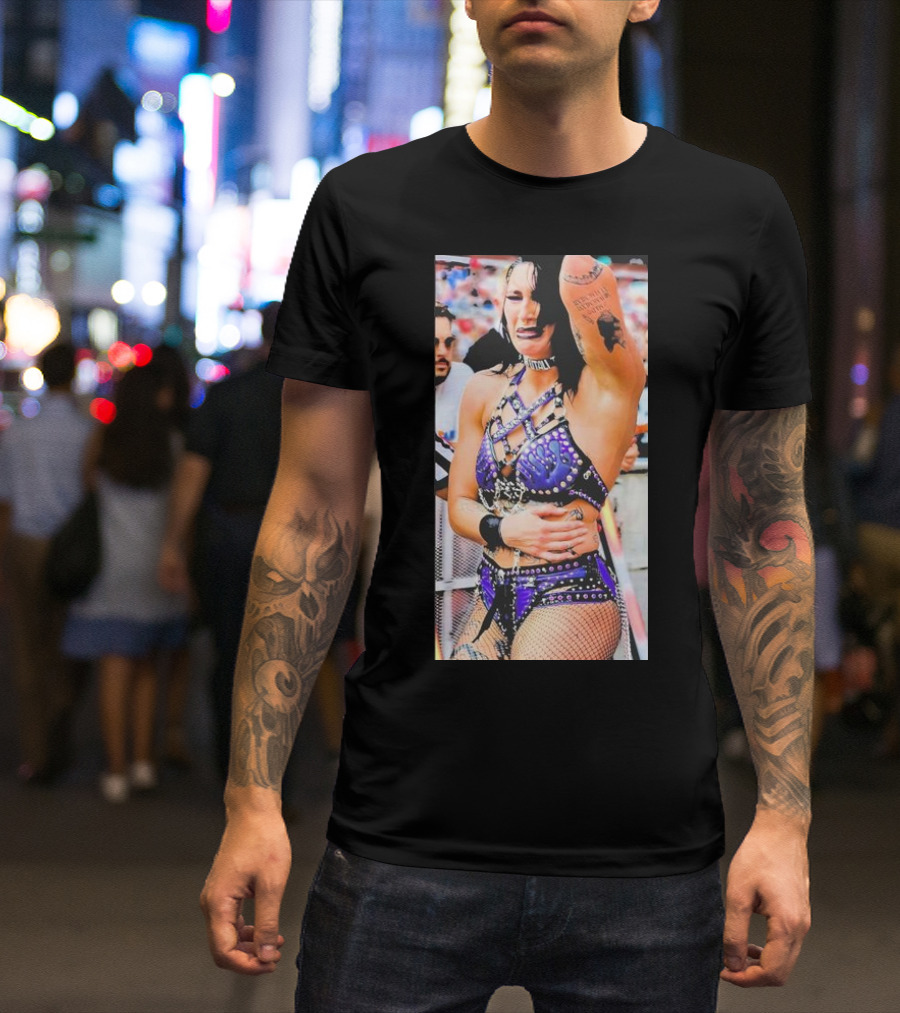 Liv Morgan Wear Rhea Ripley WWE Wrestling Purple Gear T-Shirt