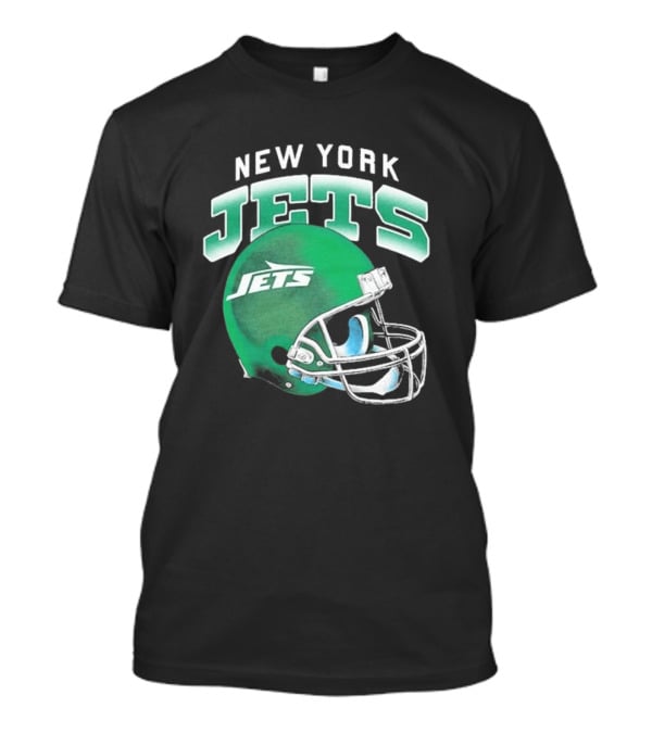 New York Jets Green Gradient Helmet T-Shirt