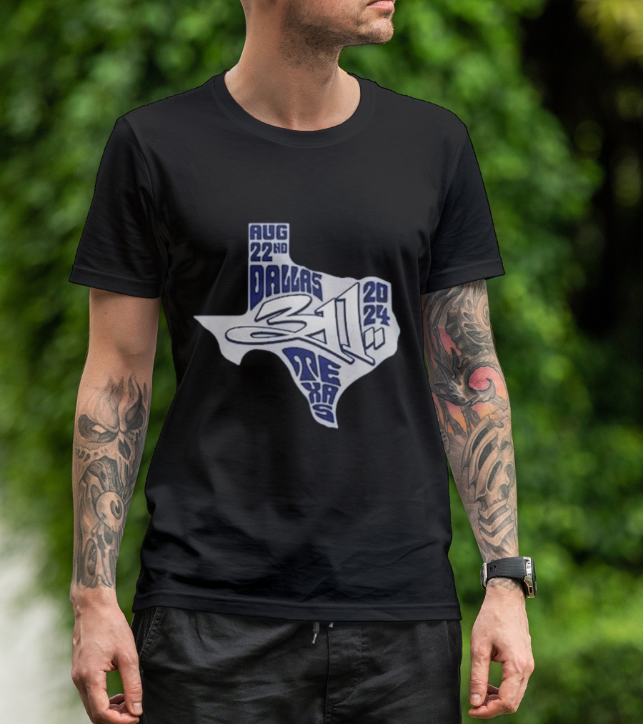 311 Dallas Texas August 22 2024 Tour T-Shirt