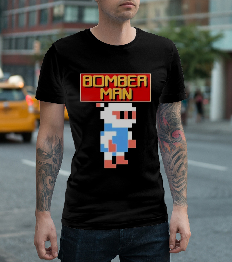 Bomberman Classic NES 8-Bit Video Game Icon T-Shirt