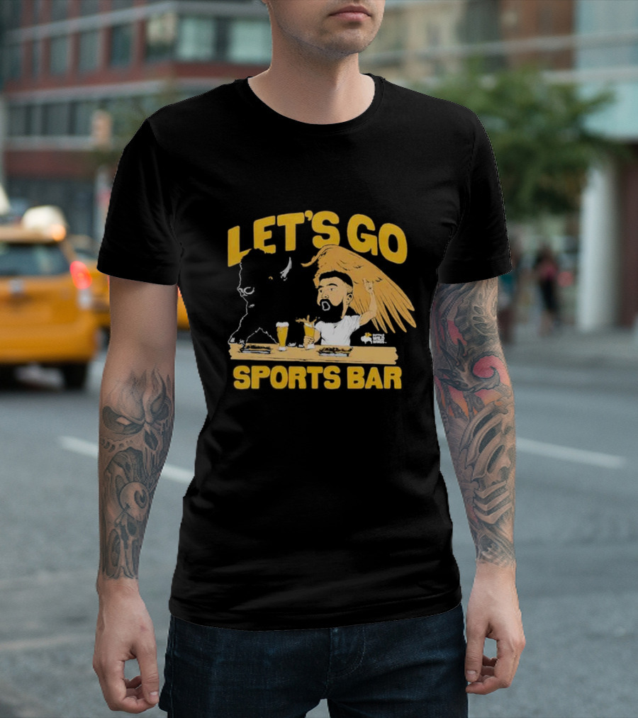 Let's Go Sports Bar Buffalo Wild Wings X Jason Kelce T-Shirt