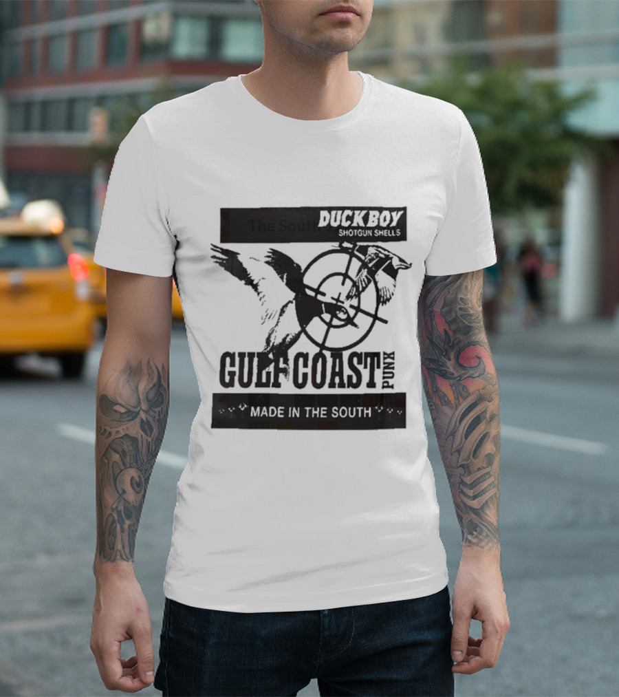 Duckboy Shotgun Shells Gulf Coast Punk Made In The South 12ga T-Shirt