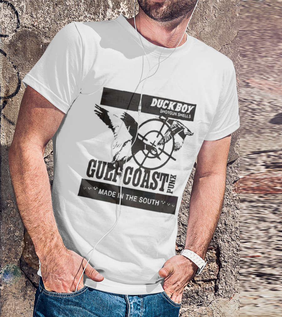 Duckboy Shotgun Shells Gulf Coast Punk Made In The South 12ga T-Shirt