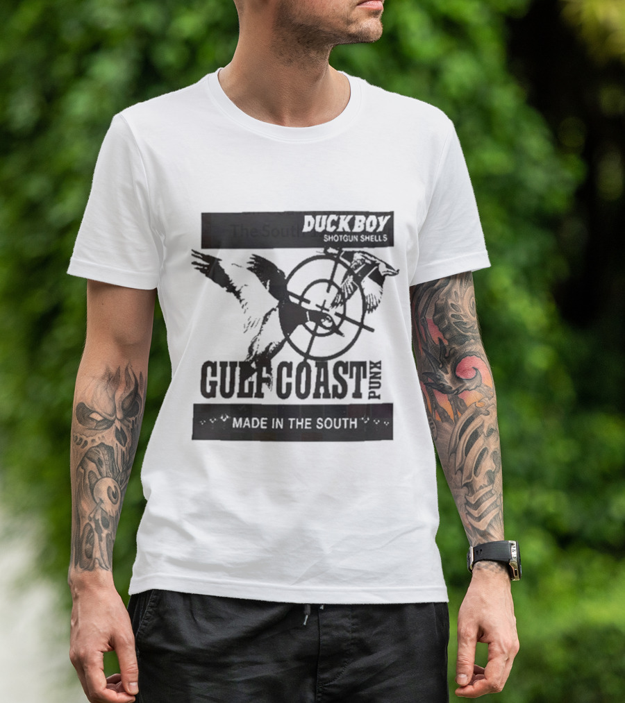 Duckboy Shotgun Shells Gulf Coast Punk Made In The South 12ga T-Shirt