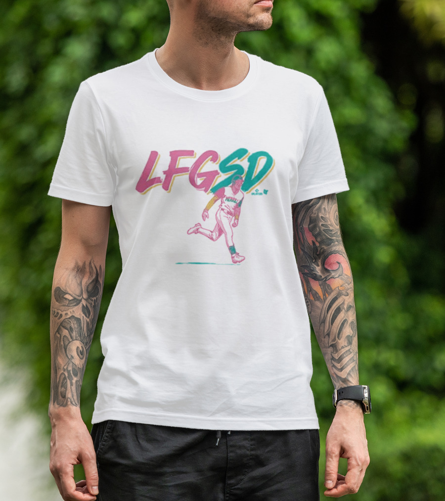 Jackson Merrill LFGSD Neon Baseball Running T-Shirt