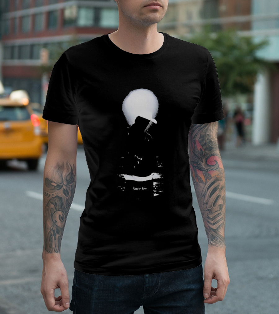 Lonely Boy Paradise Black Enigmatic Silhouette Hat Contrast T-Shirt