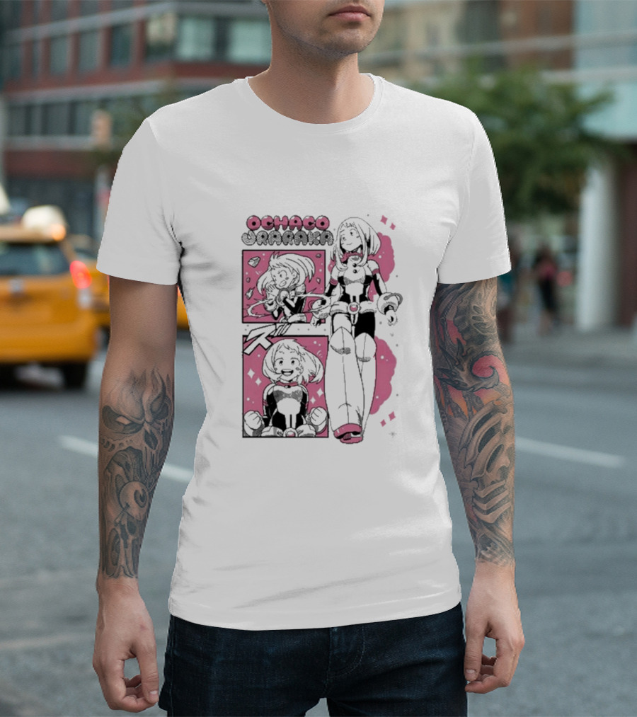 Ochaco Uraraka Boku No Hero Manga Panel T-Shirt