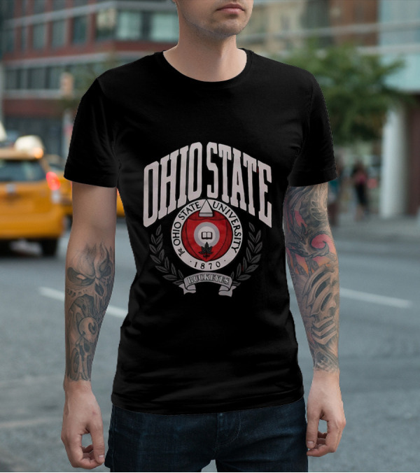 Ohio State University Buckeyes 1870 Seal Bold T-Shirt