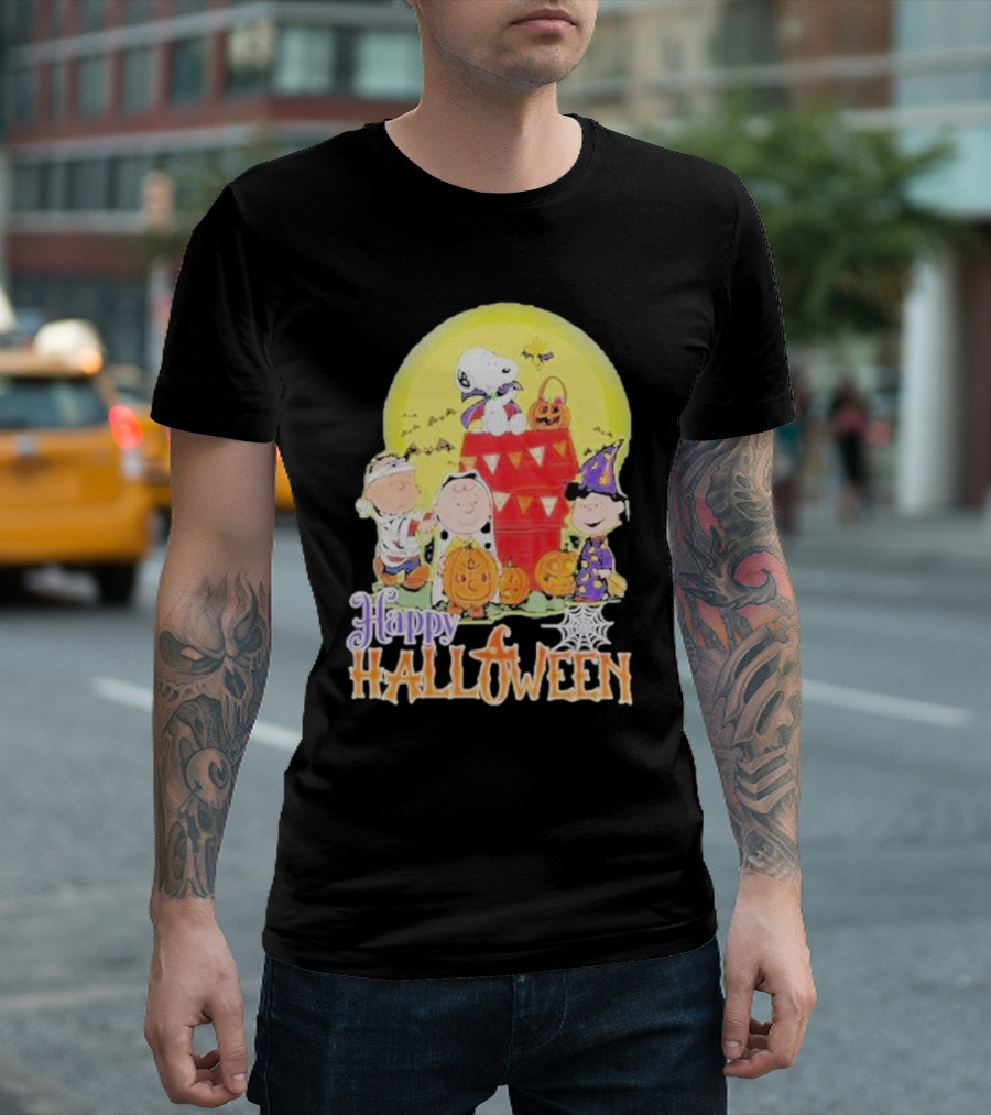 Happy Halloween 2024 Snoopy Character Peanuts Costume Fun T-Shirt