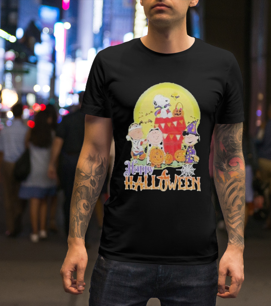 Happy Halloween 2024 Snoopy Character Peanuts Costume Fun T-Shirt