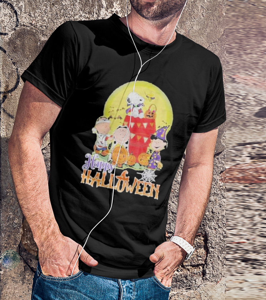 Happy Halloween 2024 Snoopy Character Peanuts Costume Fun T-Shirt