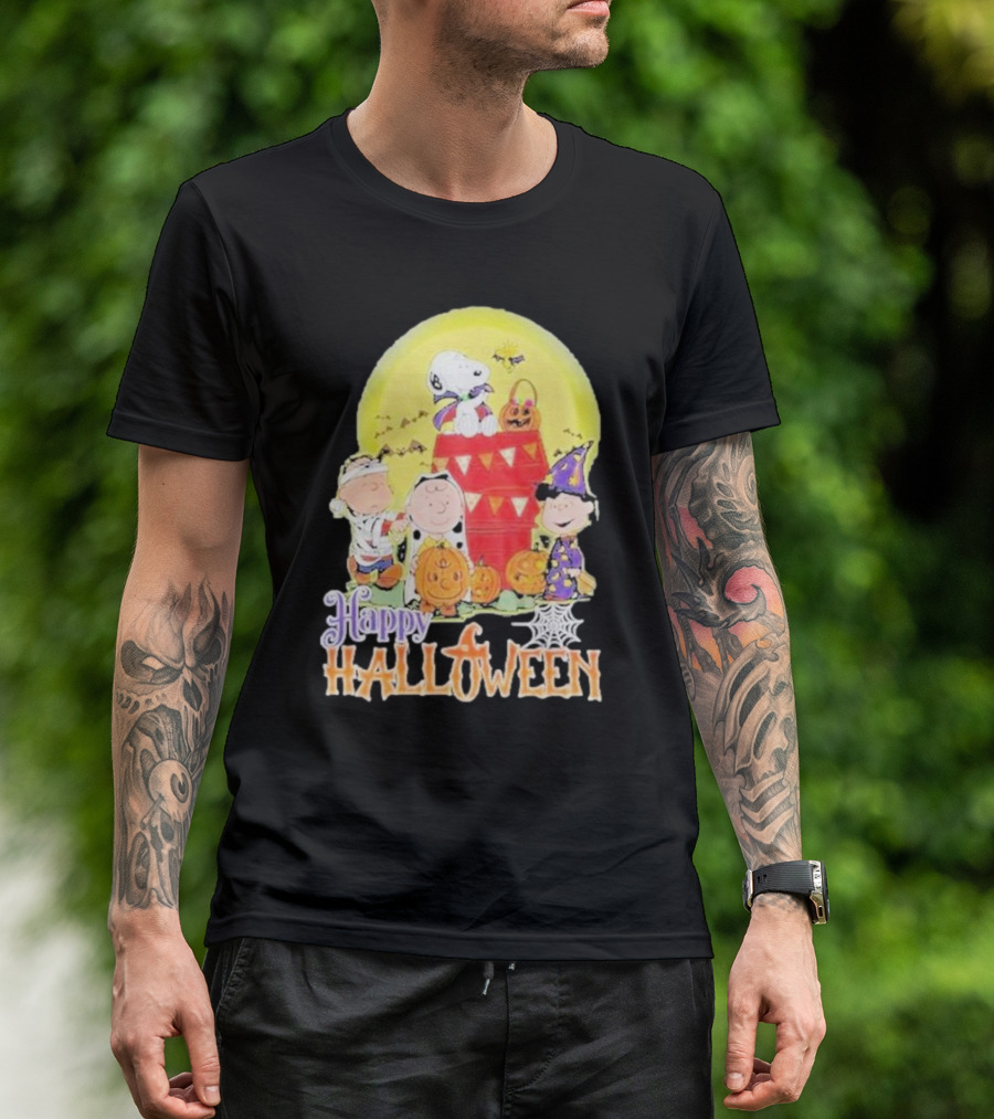 Happy Halloween 2024 Snoopy Character Peanuts Costume Fun T-Shirt