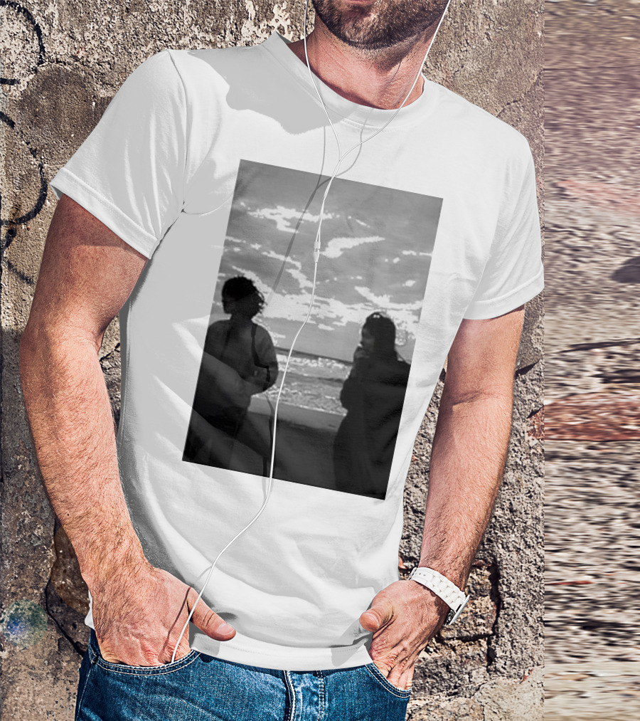Lamp Future Behind Me Lovers Silhouette Ocean Sky Scene T-Shirt