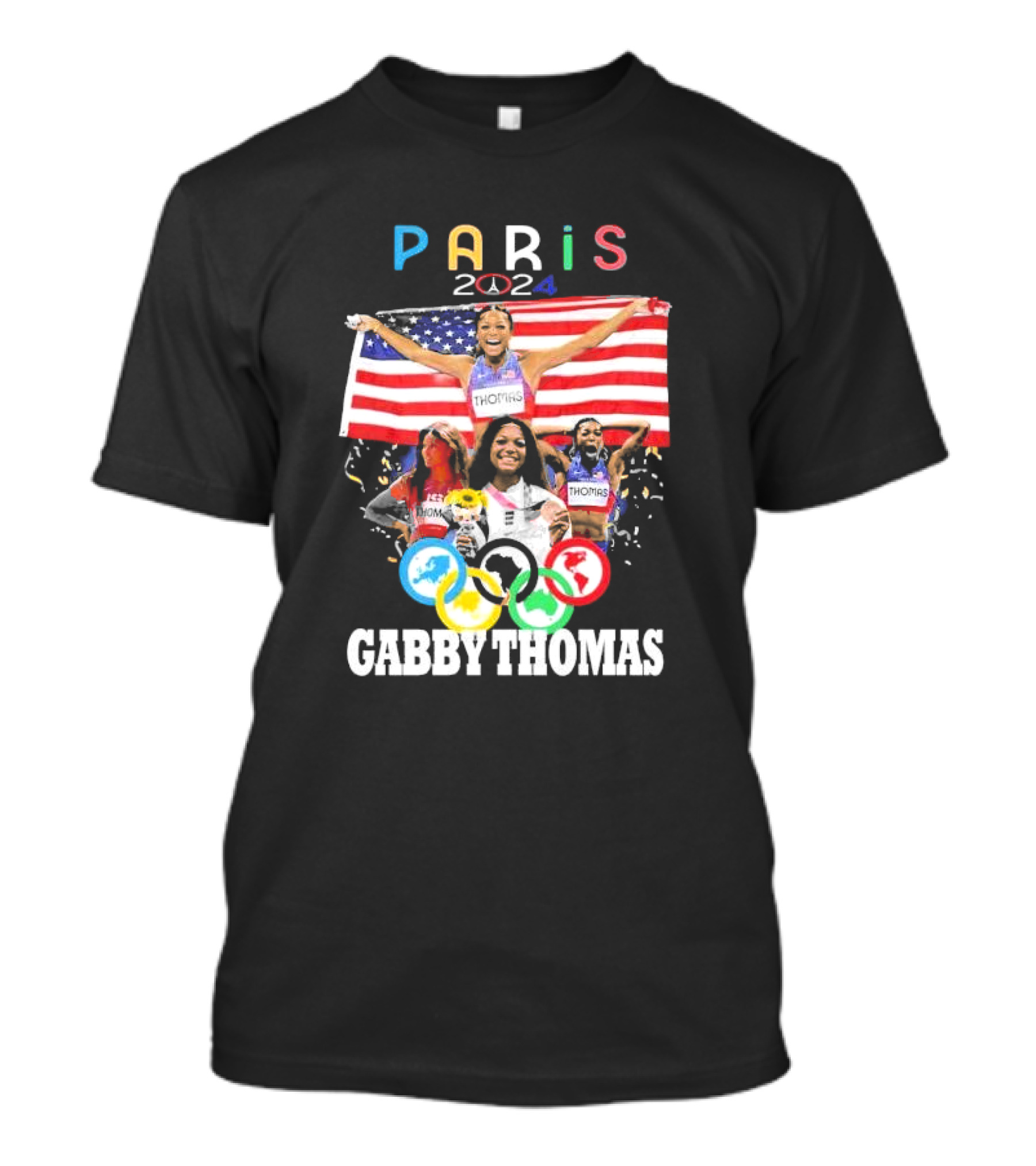 Gabby Thomas Paris 2024 Olympics Champion T-Shirt