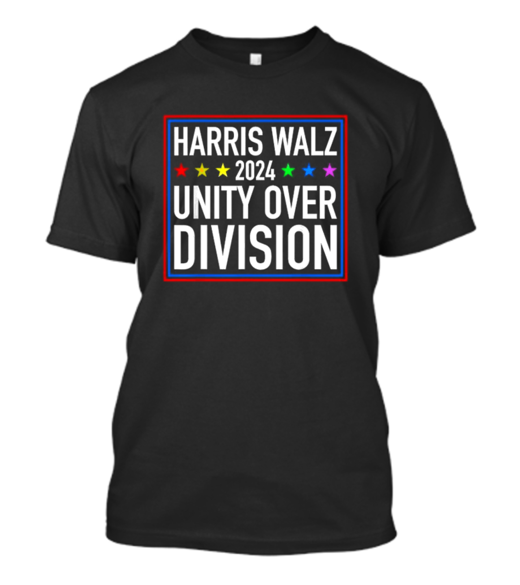 HARRIS WALZ 2024 UNITY OVER DIVISION Stars T-Shirt