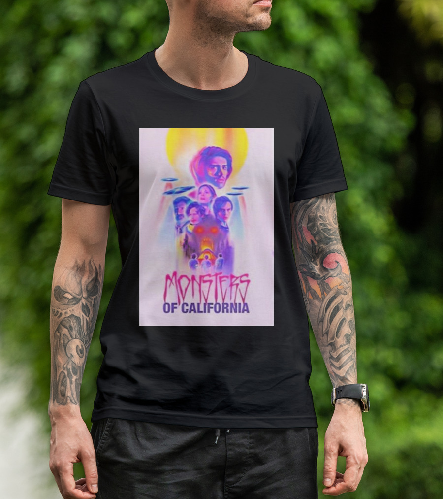 Monsters Of California Movie Poster UFO Alien Adventure T-Shirt