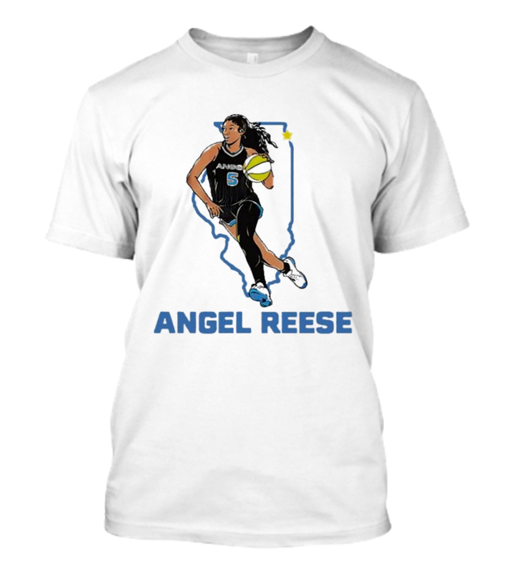 Angel Reese Basketball Star Rookie Achievement T-Shirt