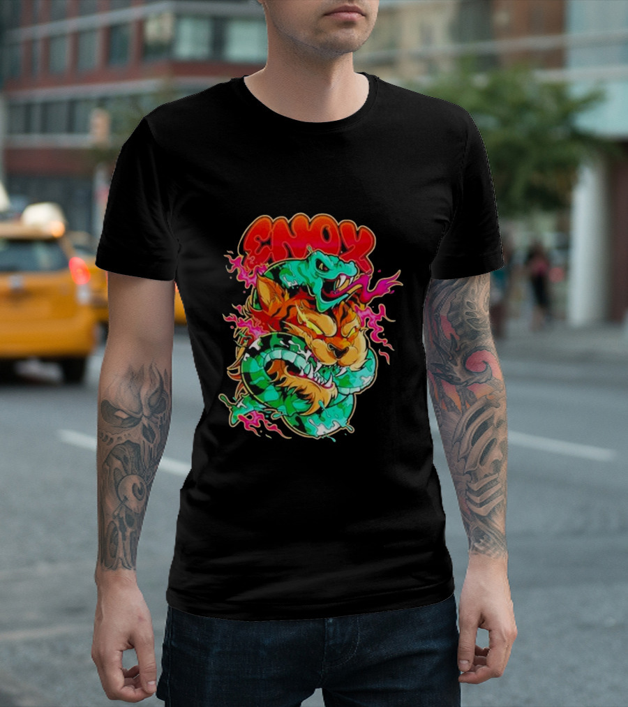 Enox Vibrant Serpent Striker 2025 Tiger Roar Embrace T-Shirt