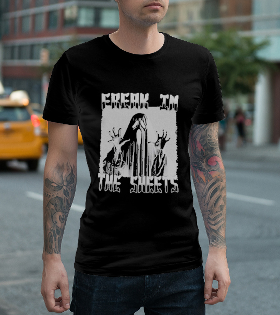 Freak In The Sheets Ghostly Halloween Fun T-Shirt