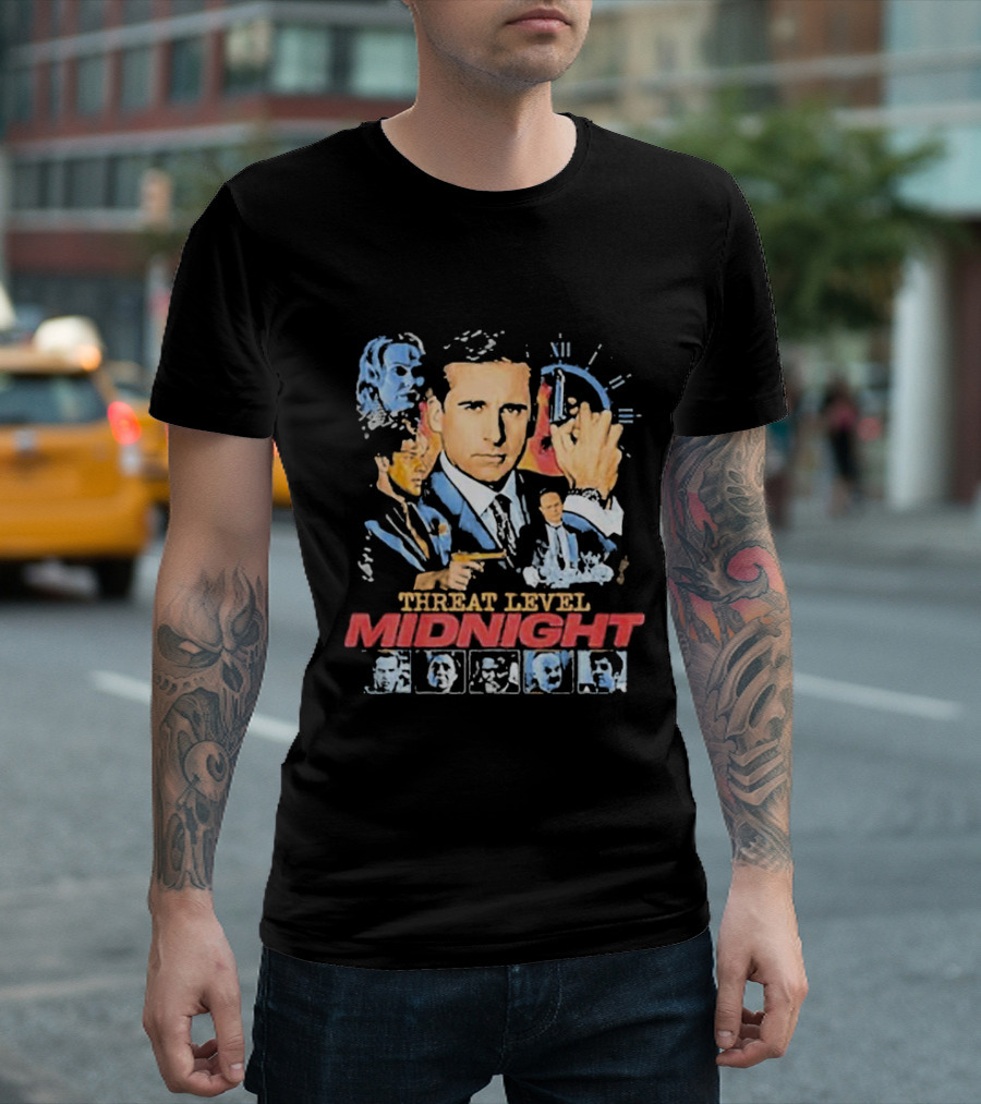 Threat Level Midnight Michael Scarn And Gabby Williams Collaboration T-Shirt